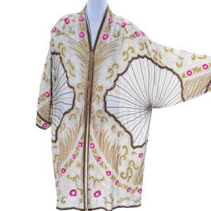 1920's style 1980's Fancy Beaded Vintage Birjand Gunit  jacket size 16